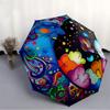 1pc Cosmic Dreams Automatic Opening/closing Umbrella with Auto Open/Close, Perfect Gift for Friends, Durable Plastic Handle yy250801198