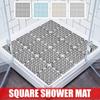 60x60cm Non Slip Bath Mat Square Shower Mat Anti Mold Rubber Floor Mat with Strong Suction Bathroom Safety Luxury Bathroom Set