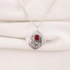 Red Garnet Jewelry, 925 Solid Sterling Silver Pendant, Handmade Gemstone Jewelry Pendant For Memorial Day