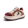 GKTINOO Lace-up Shoes Women Sneakers Genuine Leather Mixed Colors Spring Autumn Handmade Comfortable Retro Platform Sneakers