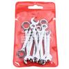 10PCS Mini Combination Wrench Set Steel Inch Open End Small Wrench Set for Repairing Assembling