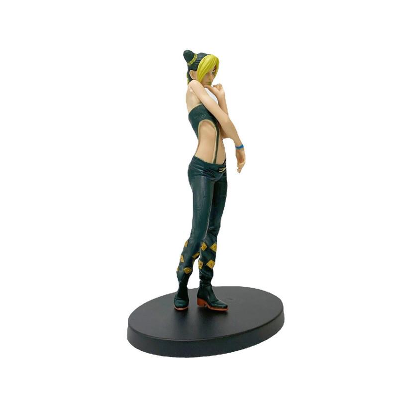17CM Anime Bizarre Adventure Jojo Figure Banpresto Original Jolyne Cujoh Action Pvc Model Collectible Child Toys Gift