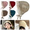 Ruffle Lace Winter Baby Hat Soft Knitted Wool Hat Cute Children Hat for Boys and Girls