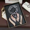 New Luxury Printing Silk Square Scarf Women Neck Hair Tie Band Beach Hijab Kerchief Head Headbands Bandana Female Foulard 70Cm