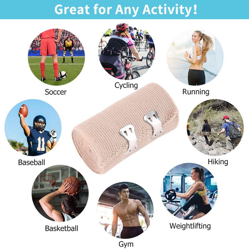 Аксессуары для тейпа Высокоэластичный бинт Повязка для лечения ран Телесного цвета Эластичный бинт