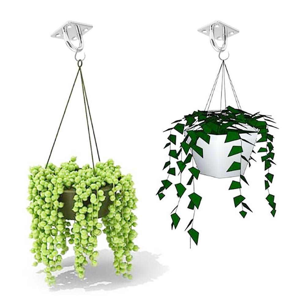 4 шт. М8 потолочные крючки накладки проушины пластина нержавеющая сталь матовая U-образная скоба кольцо петля с винтами для настенного потолка