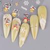 Manicure Ornaments Christmas Nail Stickers DIY Nail Charms Christmas Nail Decals Colorful   Lady