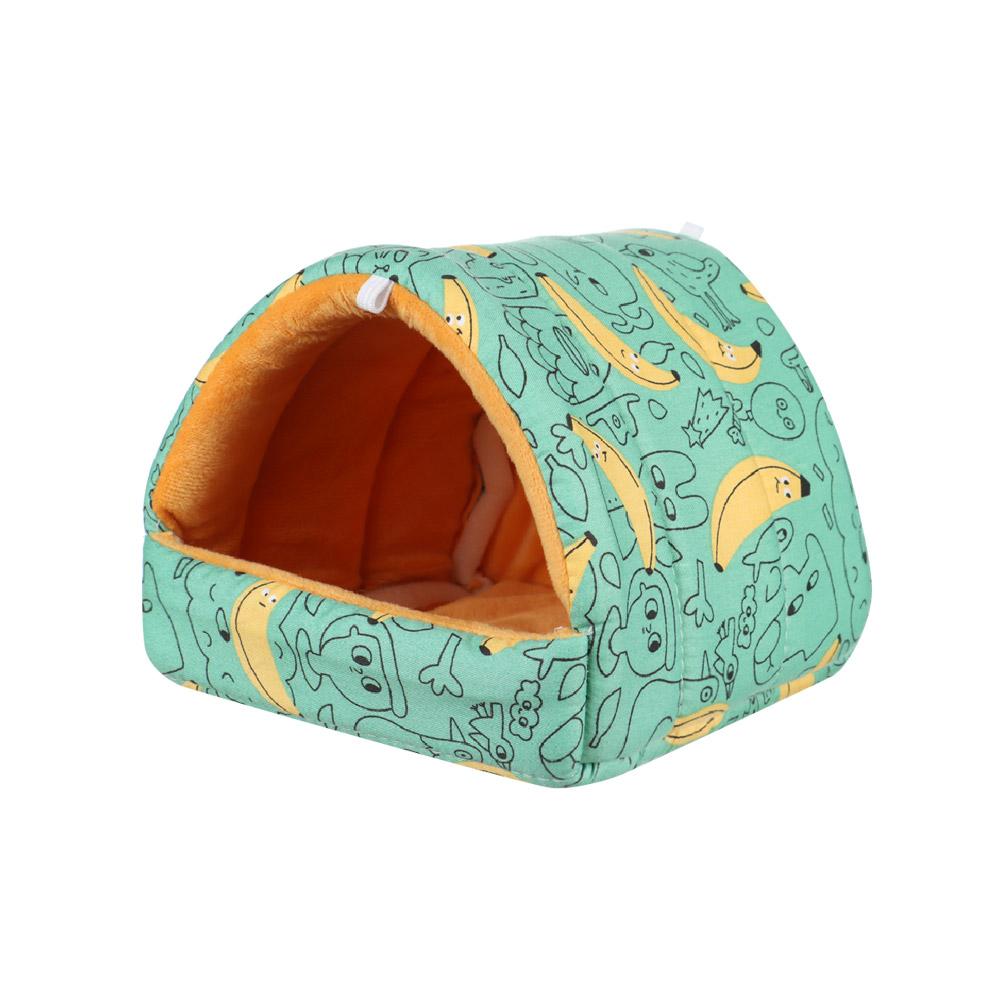 Cute Winter Comfortable Mini Cage Guinea Pig Nest Small Animal Sleeping Bed Hamster House Warm Mat