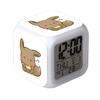 Colorful Led Pikachu Thermometer Alarm Clock For Kids' Room