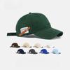 Retro Versatile English Small Leather Baseball Cap Women Casual Versatile Baseball Cap Men Soft Top Cuckold Simple