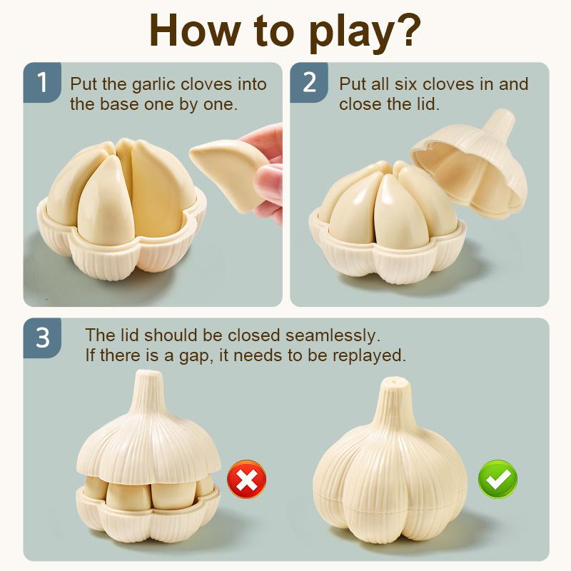 New 3D Puzzle Orange Sea Urchin Garlic Assembly Toy Logical Reasoning Hands-on Brainpower Puzzle Assembly Children's Puzzle Toys