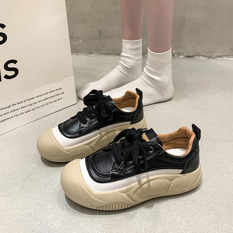 2025 Spring New Breathable Women's Shoes Retro Versatile Platform Casual Sports Shoes Trendy Popular Dad Shoes Women's
