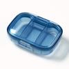 Portable Medication Dispenser Box for Three Daily Doses of Pills and Tablets Waterproof Medicine Case Pill Box