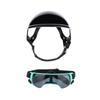 Comfortable Dog Sports Helmet Goggles Set with Shock Absorption Easy to Wear Design for Pet Outdoor Mountain Climbing
