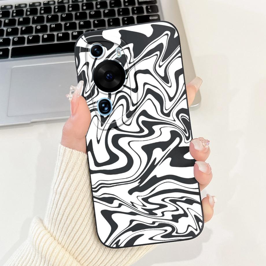 For Huawei P60 Art P60 Pro HuaweiP60 Case Cover Soft Silicone TPU Flower Butterfly Girly Fashion Painting Bumper Fundas