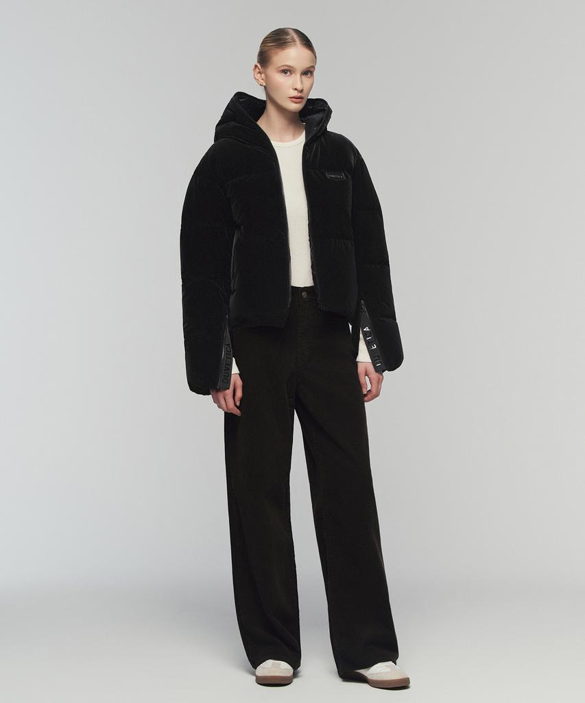 DUVETICA Bellatrix Velvet (Light Black) (Women'S Down Jumper)