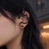Серьга-кафф в ретро-стиле, Серьга-клипса с реалистичным дизайном чешуи дракона, Серьга-кафф в панк-стиле с 3D-крыльями и когтями, Покрытая гальваническим покрытием серьга-кафф для повседневной жизни и вечеринок
