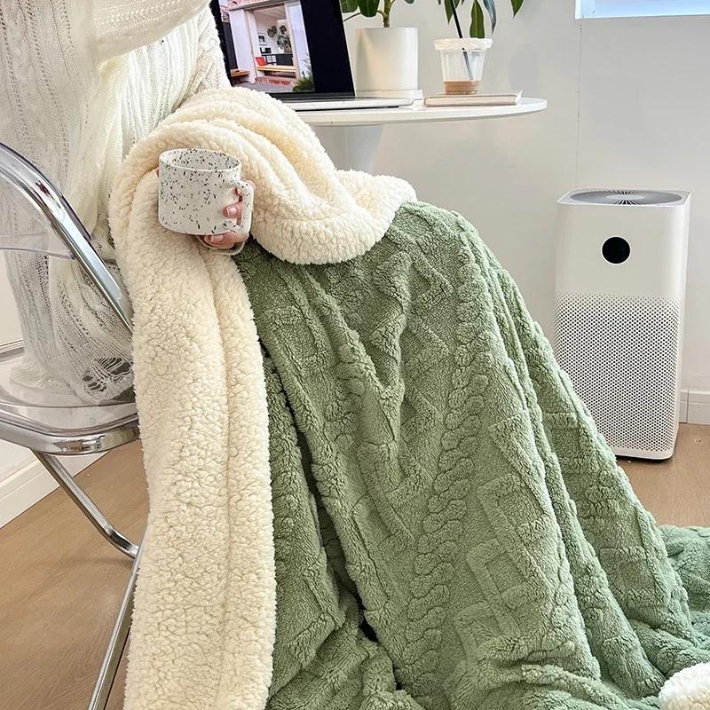 Single/Queen/Super King Thicker Fleece Throw Blanket for Bed or Sofa , Soft Plush Blanket