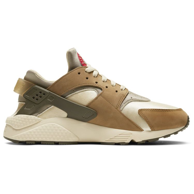 Stussy x Nike Air Huarache LE Desert Oak 2021 Кроссовки унисекс Коричневый Камыш Соломенный DD1381-200