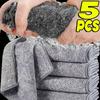 1/5 шт. Утолщенная серая супервпитывающая салфетка из бамбукового угля, антижировая кухонная тряпка, салфетки из микрофибры для уборки
