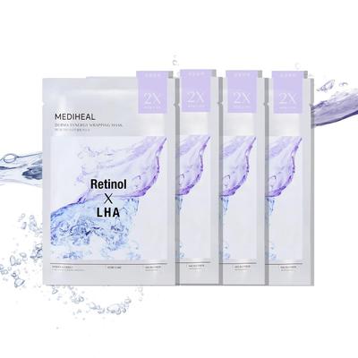 Mediheal Derma Synergy Wrapping Mask Эластичность пор Улучшает баланс кожи с ретинолом для пор и LHA (4 шт.) - &