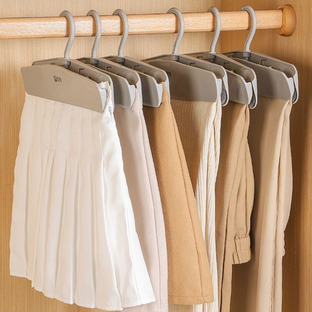 2pcs Crease-resistance Long Skirt Hanger Rotatable Jk Skirt Hanger Clothes Hanger  Drying Room