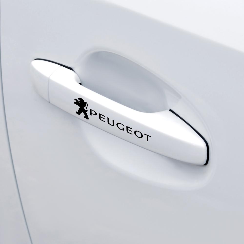 4 шт. Светоотражающие наклейки на диски колес и кузов автомобиля для Peugeot 307 206 407 207 308 3008 2008 208 1007 GT 107 106