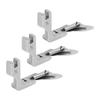3pcs Curved Hemmer Foot Arc Shape Flat Bottom Steel 18 Rolled Hem Foot for Industrial Flat Bed
