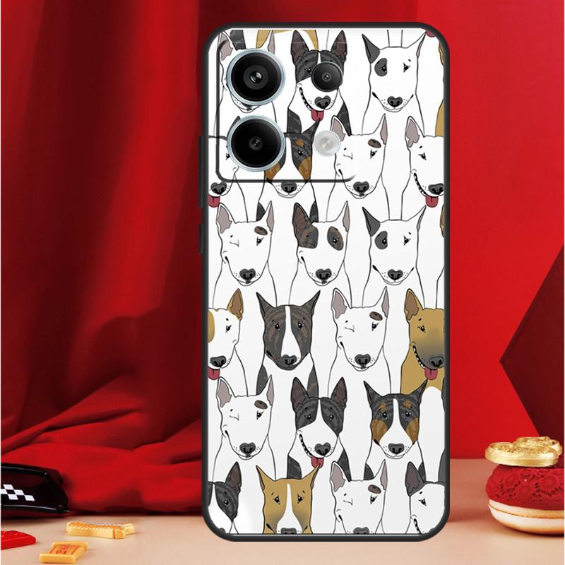 Чехол для телефона Bullterrier Bull Terrier для Xiaomi Redmi Note 13 Pro 12 11 9 10 Pro 12S 11S 10S 9S Redmi 12 10C 12C 13C