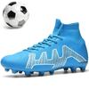35-47 Unisex High-top Football Boots Long Nail AG Artificial Lawn Training Large Size Kid's Football Shoes