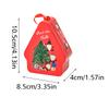 Рождественский домик Форма Рождественская атмосфера Рождественские украшения Банка для шоколада со шнурком Милая коробка для конфет Детская 10,5x8,5x4см