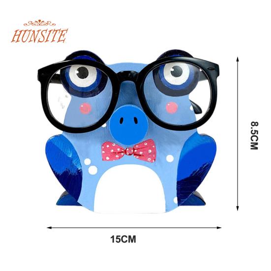 Деревянный держатель для очков ручной работы, подставка для очков с изображением животных