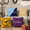 Подушка-наволочка в память о полете L-Lufthansa-T Airlines Комфорт Диван-кровать Шелковистая элегантная Невидимая молния Декоративная наволочка