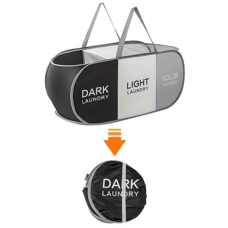 1 шт. Складная классифицированная корзина для белья, дышащая, с отделениями, для хранения грязной одежды, с ручкой, большой вместимости, мешок для белья