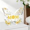 Mother's Day Desktop Tabletop Ornaments Handmade Crafts Butterfly Shaped Letter Acrylic Gift