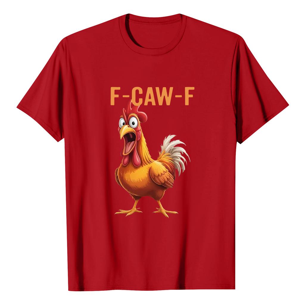 F-CAW-F Women's Casual Letter Print Short-sleeved Top T-shirt