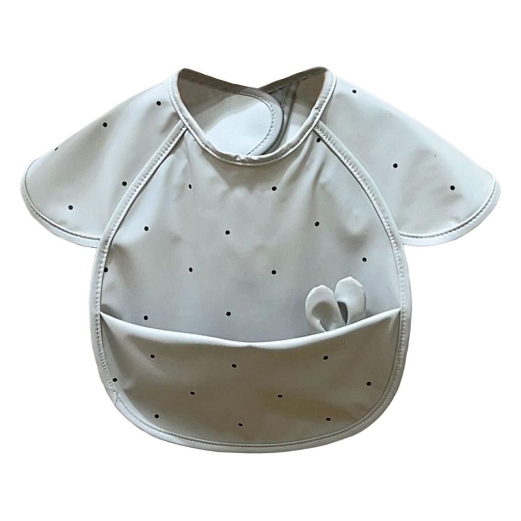 Детские водонепроницаемые слюнявчики с милым декором в виде кроличьих ушек, фартук-накидка от грязи для слюнотечения, еды, кормления, выпечки, рисования.