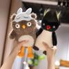New Peanut Penguin Fried Penguin Eye Mask Owl Plush Toy Cute Comfort Doll Children Holiday Birthday Gift Car Ornaments