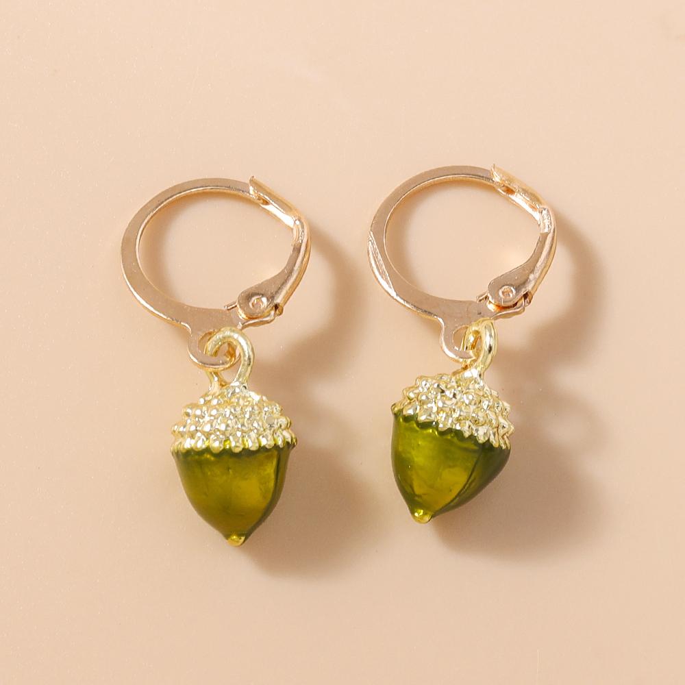 Cute Simulation Fruits Earrings for Women Grape Strawberry Apple Drop Earrings Girls Jewelry Gift