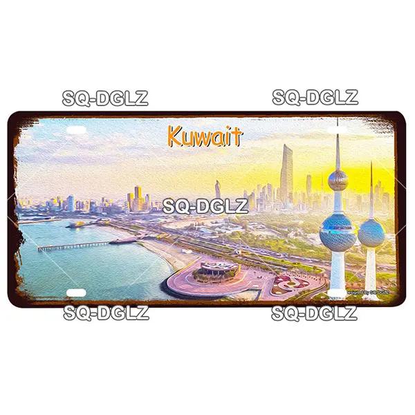 [SQ-DGLZ] Азиатский город 15x30 см, металлическая пластина, винтажная табличка, жестяная вывеска, настенный декор для бара, деревенская живопись, дорожный постер