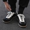 Spring New Leather Trend Niche Flat Heel Sports Casual Shoes Versatile Board Shoes Men's Retro