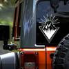 Mountain Geometry Jungle Mountains Sun Creative&funny Stickers for Cartoon Fans&lover,high Quality for Car Trucks Motorcycles
