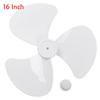 Household Plastic Fan Blade Three/Five Leaves with Nut Cover for Standing Pedestal Fan Table Fanner General Accessories