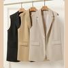 Suit Vest Women's Outerwear Fashion Spring and Autumn New Loose Desig Split Clothes