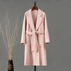 Новое осенне-зимнее двухстороннее шерстяное пальто, свободное повседневное шерстяное длинноворсовое пальто