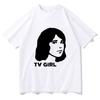 Summer Men's TV GIRL Band Printed T-shirt, 100% Pure Cotton Cartoon Harajuku Comfortable Clothing Top