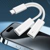 FONKEN 2 в 1 плетеный кабель-адаптер для зарядки типа C USB C в Type-C/3,5 мм/iOS конвертер для наушников подходит для телефона Iph 15 на базе Android