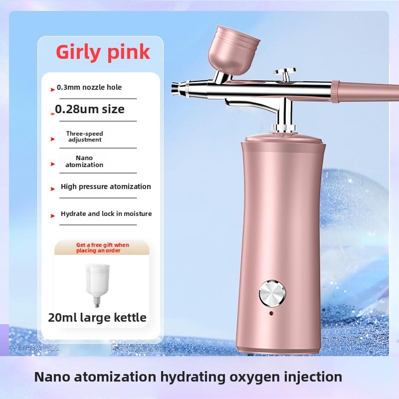 Инструмент для инъекций кислорода Увлажняющий спрей-вводитель для лица Паровой аппарат высокого давления Ручной водный свет Красота Бытовой инструмент для инъекций кислорода