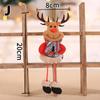 Christmas Santa Claus Dolls Dancing Snowman Deer Bear Cloth Puppet Christmas Tree Small Hanging Pendant Home Craft Decor Gift
