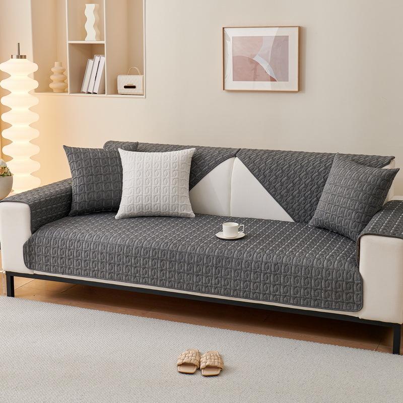 Корейский стиль, свежий, всесезонный, однотонный, хлопковый диван, подушка, нескользящая, хлопковый диван, полотенце